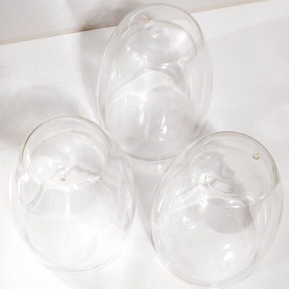 3x Double Wall Glass Insulated Coffee Cups 12oz 350ml Drinkware Cafe Modern Wine - Picture 3 of 3